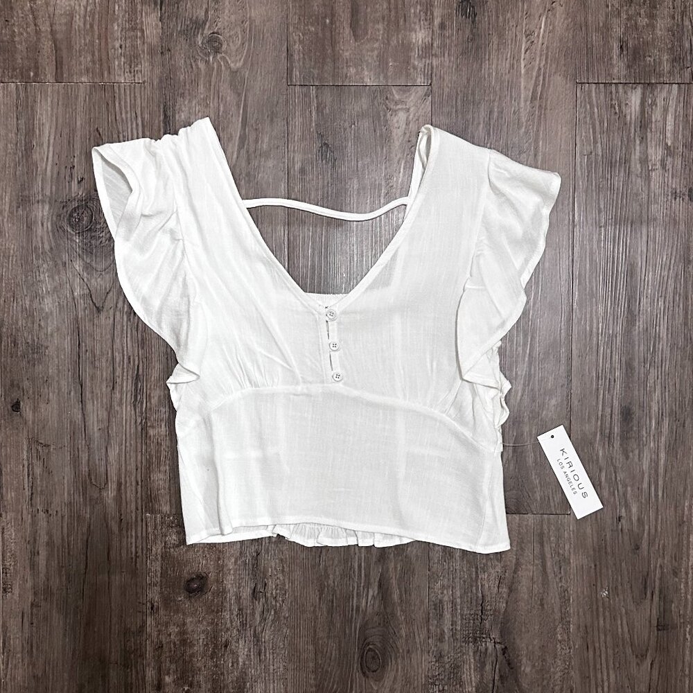 TJ Maxx White Crop Top Size Small
